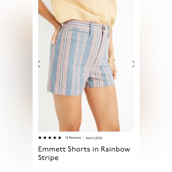 Madewell Emmett Shorts Size 30 - Picture 3 of 10